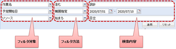 詳細条件指定パネル