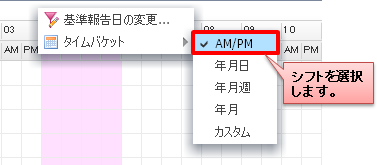 コンテキストメニュー_タイムバケット変更（シフト）