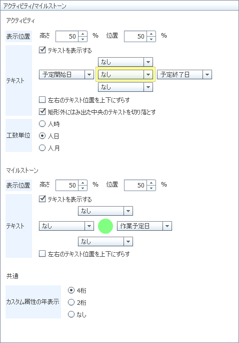 プログラムチャート（アクティビティ／マイルストーン）